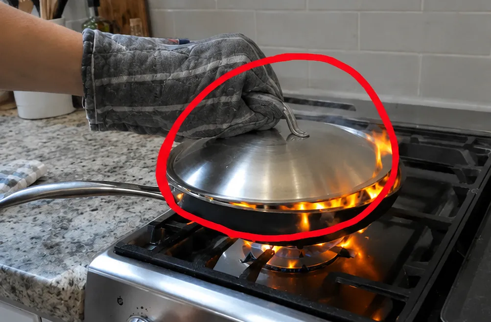 Što učiniti ako se ulje u kuhinji zapali