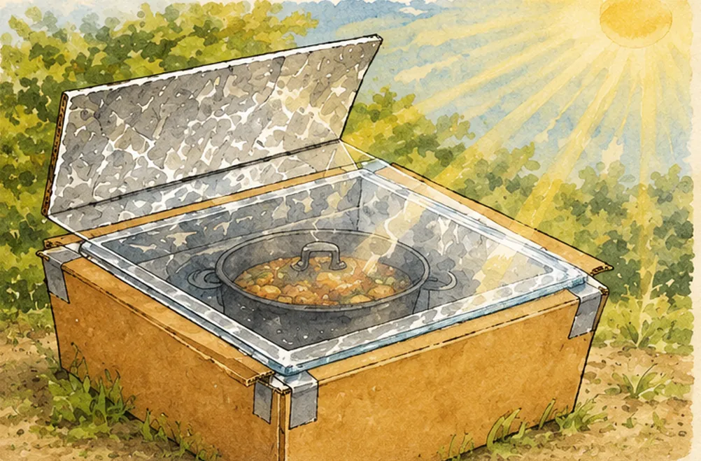 Solarna pećnica od kutije