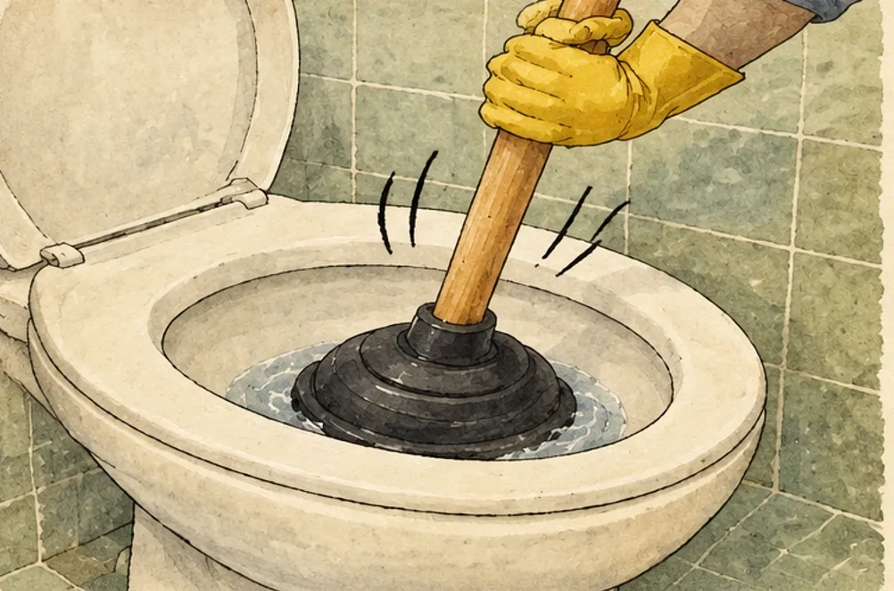 Odčepiti WC bez kemikalija